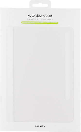Samsung Original Note View Cover Flip Cover Whitή (Galaxy Tab S8+ / Tab S7+ / Tab S7 FE) EF-ZX800PWEGEU