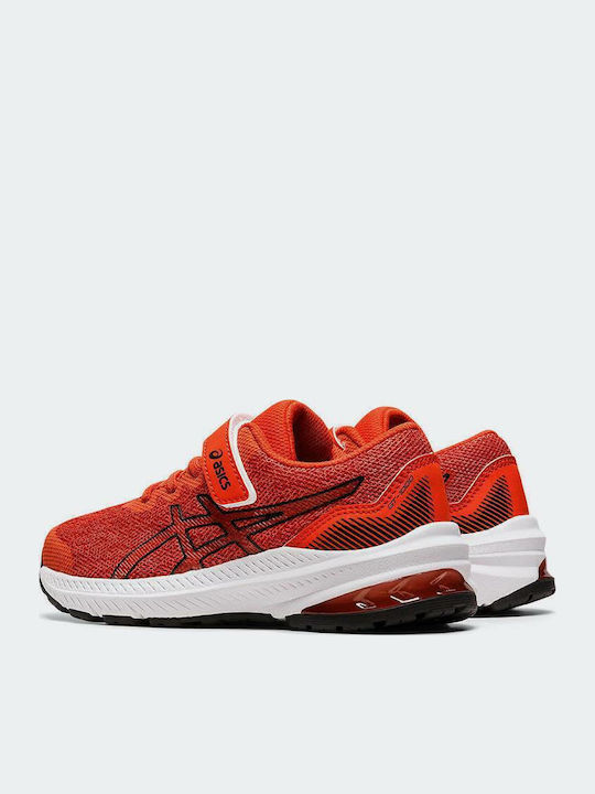 GT-1000 11 PS Kids Sports Shoes Running with Hoop & Loop Closure Red