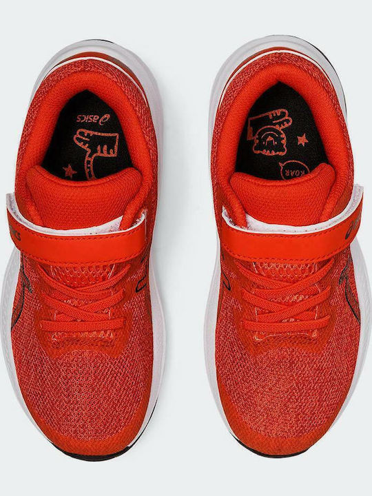 GT-1000 11 PS Kids Sports Shoes Running with Hoop & Loop Closure Red