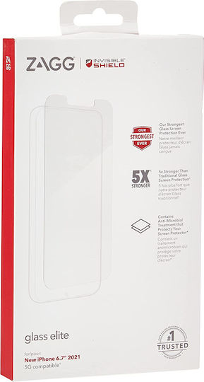 Zagg Elite Закалено стъкло за цялото лице (iPhone 13 Pro Max)