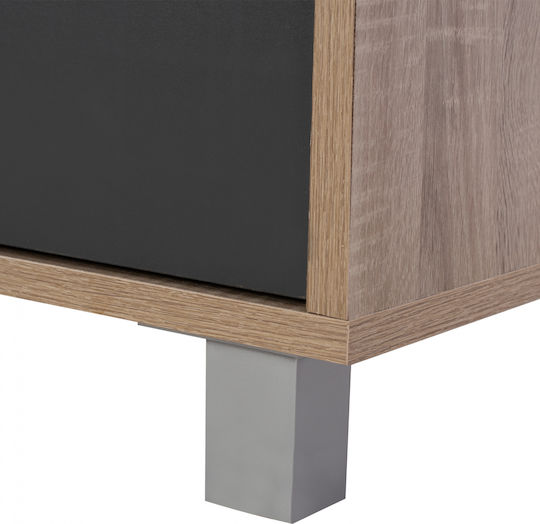 Έπιπλο Τηλεόρασης Danna Sonoma - Γκρι Μ120xΠ40xΥ55cm