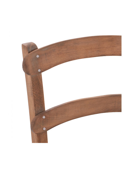 Gentry Καρέκλα Καφενείου Ξύλινη Καφέ 40.5x41.5x88εκ.