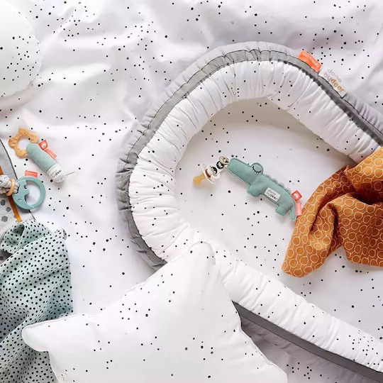 Done by Deer Pacifiers Accessories Ribbon with Animals made of Fabric Green