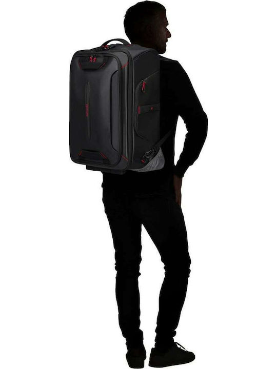 Samsonite Ecodiver Cabin Fabric Black Suitcase With 2 Wheels Height 55cm