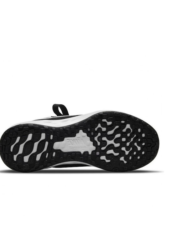 Revolution Revolution Kids Sports Shoes Running with Hoop & Loop Closure Lack / Dark Smoke Grey / White