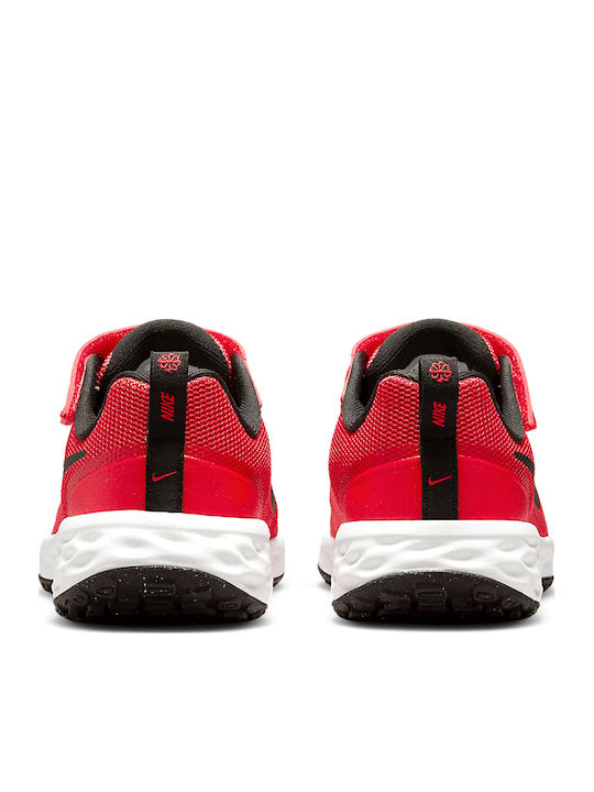 Revolution Revolution 6 Kids Sports Shoes Running with Hoop & Loop Closure University Red / Black