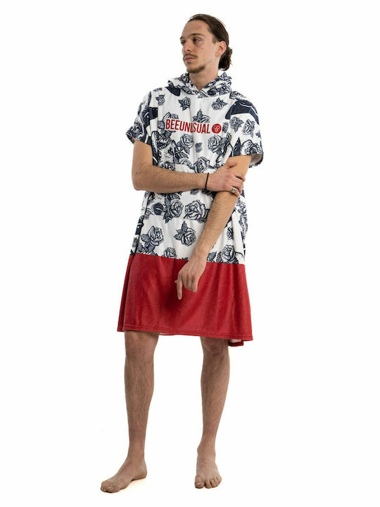 Bee. Unusual. Skull N Roses Plajă Poncho din Microfibre Multicolor