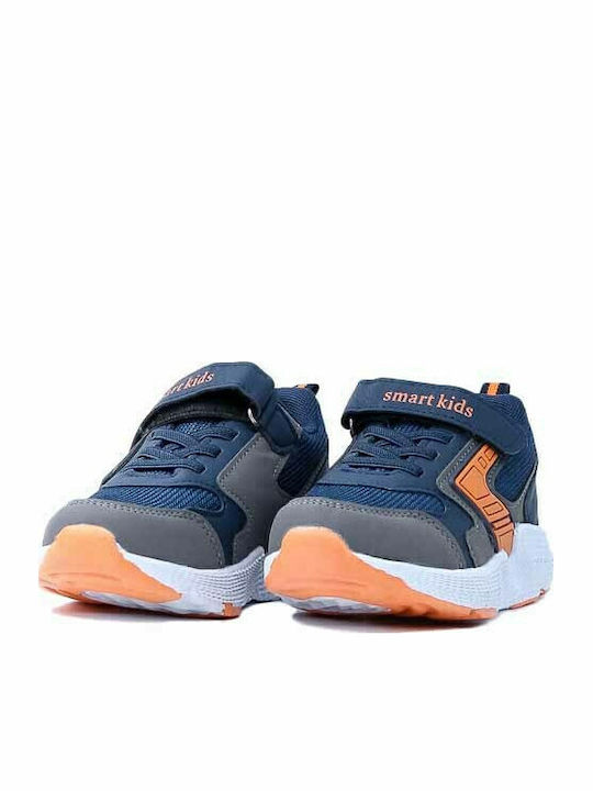 Παιδικά Sneakers με Σκρατς Navy Μπλε
