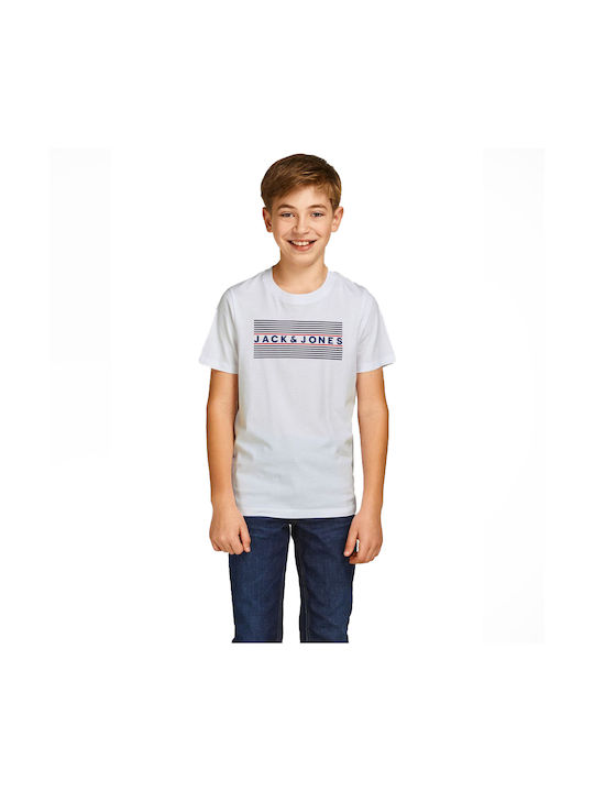 Jack & Jones Kinder T-shirt Gestreiftes Weiß