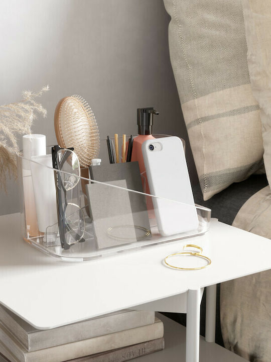 Umbra Cosmetics Organizer with 9 Compartments Transparent 27x17x13cm