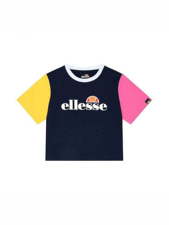 Ellesse Kids Crop Top Short Sleeve Blue