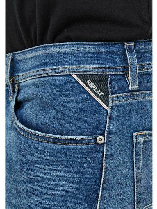 Herrenshorts Jeans Blau