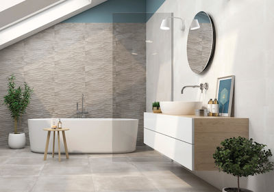 Karag Moliere Kitchen Wall / Bathroom Matte Ceramic Tile 60x20cm Giga Smoke