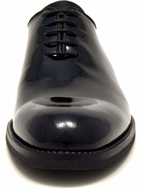 Herrenschuhe aus Lackleder Schwarz