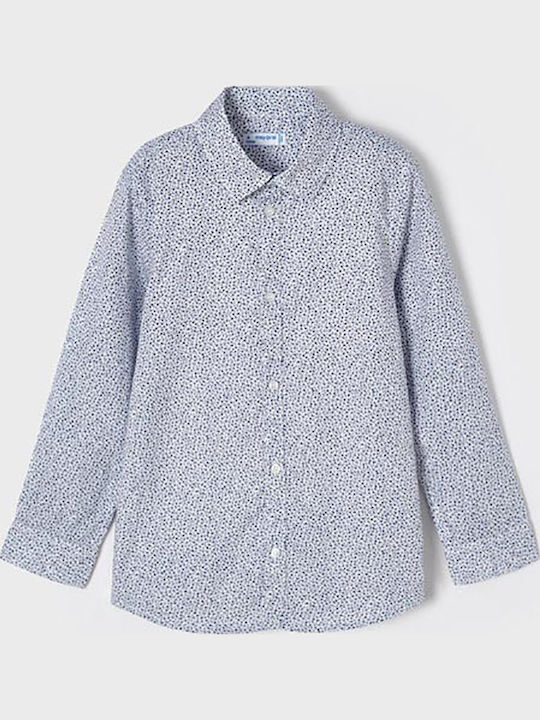 Kinder Hemd Langarm Marineblau