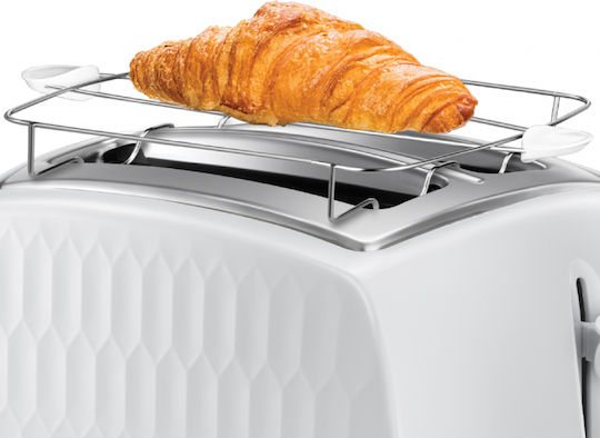 Russell Hobbs Honeycomb Φρυγανιέρα 2 Θέσεων 1500W Λευκή