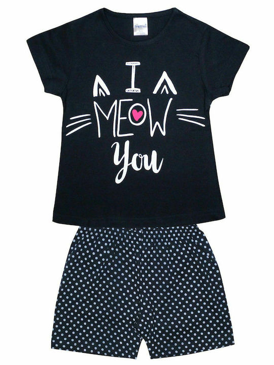 Pretty Baby Παιδική Πιτζάμα Καλοκαιρινή Navy Μπλε