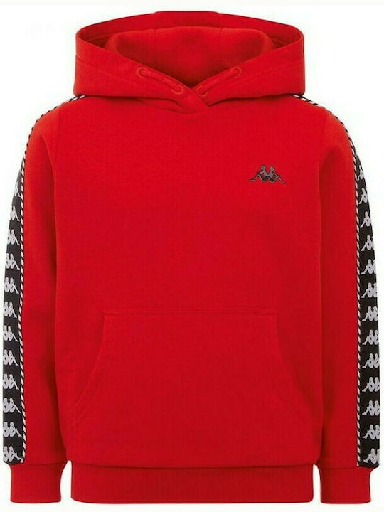 Kappa Kids Sweatshirt with Hood and Pocket Red