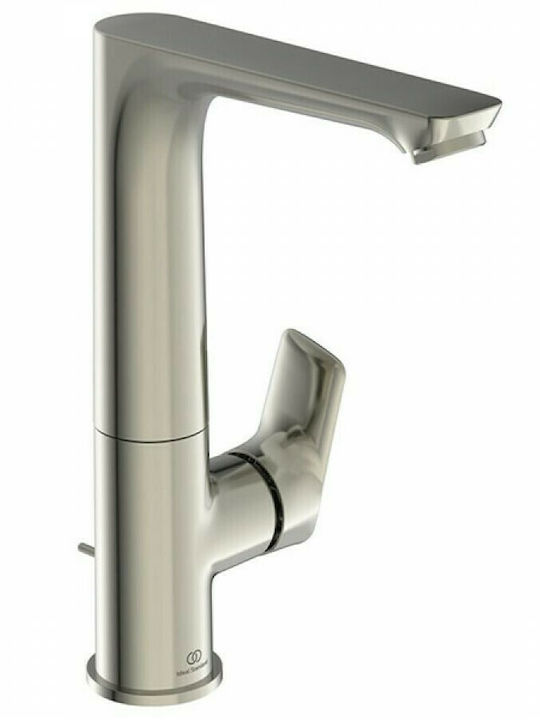 Ideal Standard Connect Air Mixing Tall Sink Faucet Silver Gray Ideal Standard Connect Air Mixing Tall Sink Faucet Silver Gray