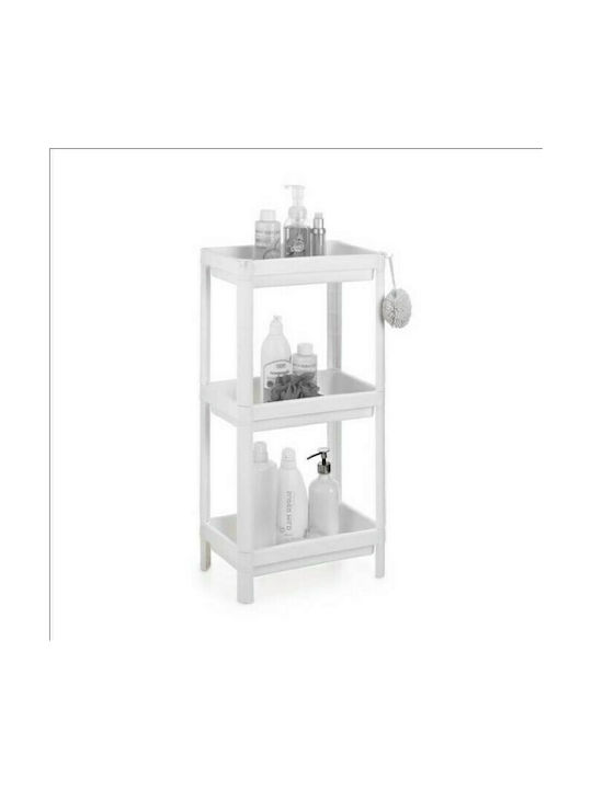 Sidirela Floor Bathroom Shelf Plastic with 4 Shelves 35x23x100cm