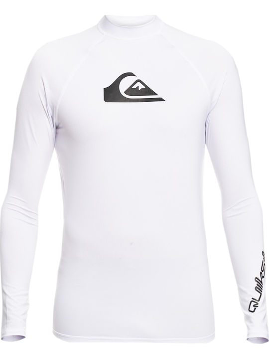 Quiksilver All Time Long Kinder Badeanzug Langarmshirt Weiß