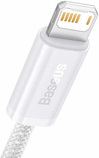 Baseus Dynamic Braided USB to Lightning Cable Λευκό 1m (CALD000402)