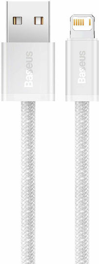 Baseus Dynamic Braided USB to Lightning Cable Λευκό 1m (CALD000402)