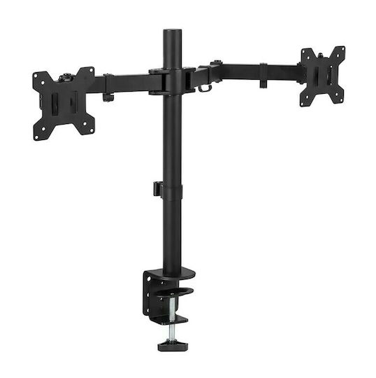 Focus Mount FDM612 Stand Desk Mounted for 2 Monitors up to 27" with Arm