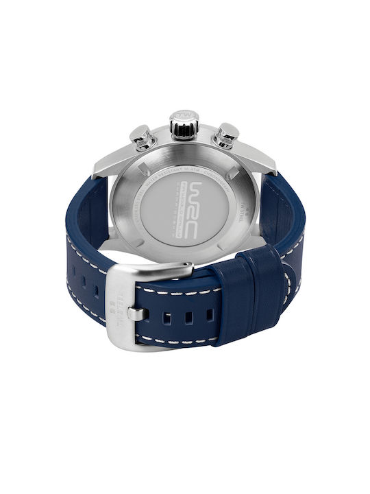 TW Steel WRC Volante Special Edition Ανδρικό Ρολόι 48mm Χρονογράφος Μπαταρίας με Μπλε Δερμάτινο Λουράκι