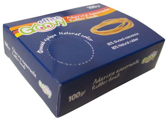Groovy 000079 Gummibänder Verpackung mit Durchmesser 76mm Braun 100gr