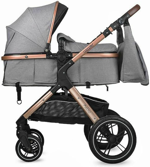 Coccolle Melora Adjustable 3 in 1 Baby Stroller Suitable for Newborn Moonlit Grey