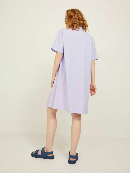 Jack & Jones Mini All Day Φόρεμα Κοντομάνικο Pastel Lilac