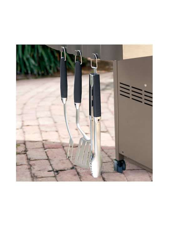 Weber Σετ 3 Εργαλείων BBQ με Σπάτουλα, Πιρούνα και Τσιμπίδα