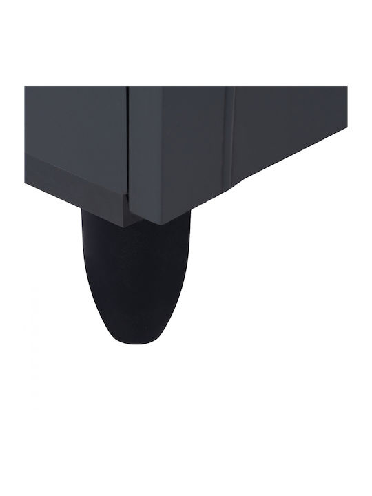 Suport pentru pantofi Cassiope cu 3 Rafturi Gri L77xW34xH67.5cm
