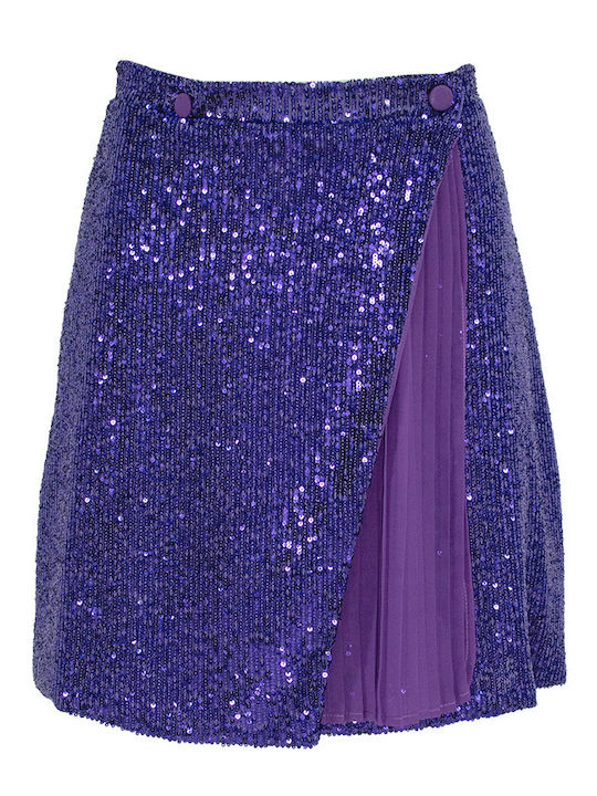 Coartila High-waisted Mini Skirt Envelope Purple