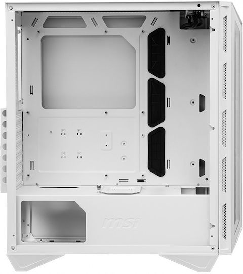 MSI MPG Gungnir 110R Gaming Midi Tower Κουτί Υπολογιστή με Πλαϊνό Παράθυρο και RGB Φωτισμό White
