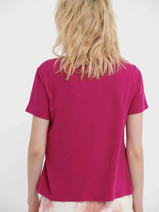 Funky Buddha Feminin Tricou Magenta