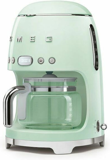 Smeg Programmable Filter Coffee Machine 1050W Pastel Green