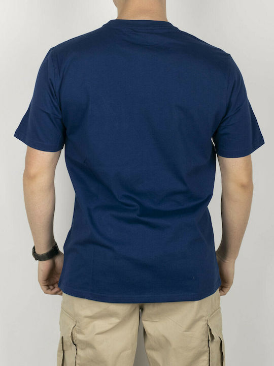 Nautica Ανδρικό T-shirt Navy Μπλε με Λογότυπο