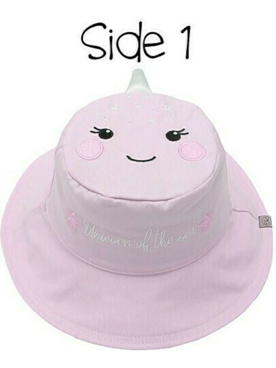 Flapjackkids Kids' Hat Bucket Fabric Sunscreen Unicorn / Starfish Pink
