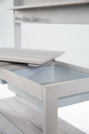 Polihome Sandkasten aus Holz 99x35x88cm.