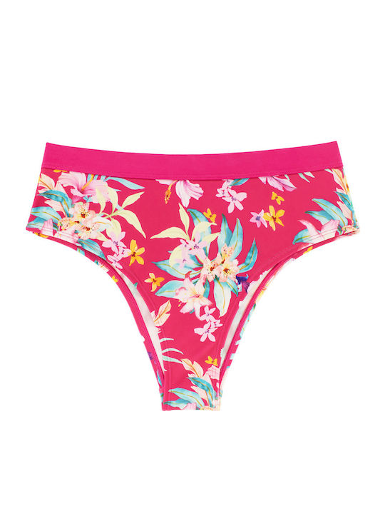 Vanua Levu Bikini Slip High Waist Fuchsia