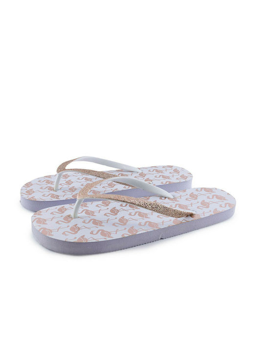 Love4shoes Frauen Flip Flops in Weiß Farbe