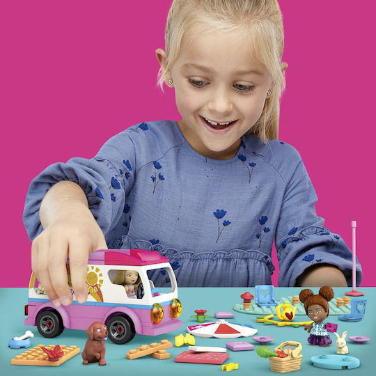 Mega Bloks Barbie Adventure Dreamcamper Bauklötze für 5+ Jahre 130 Stück