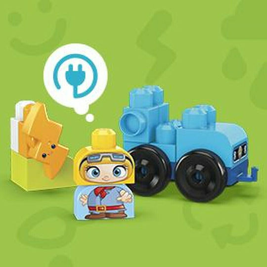 Mega Bloks Cuburi De Construit Green Town Build & Learn Eco House Pentru 1+ Ani 92 Bucăți