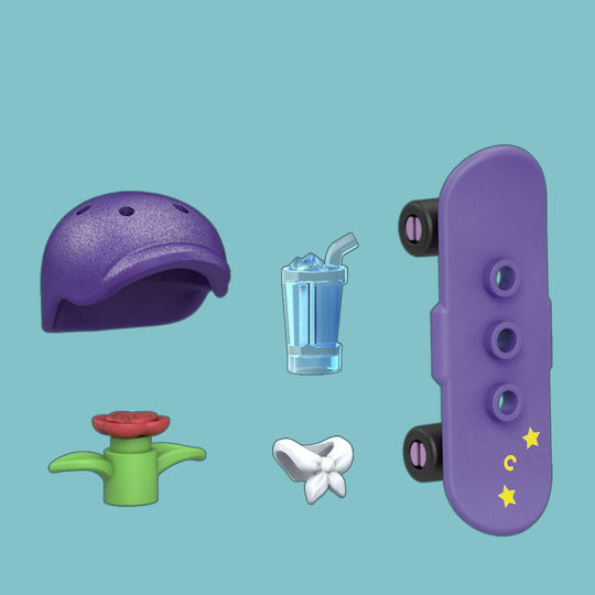 Mega Bloks Τουβλάκια Barbie Αθλήτρια Skateboard για 4+ Ετών 25τμχ