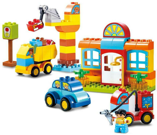 Snainter Building Blocks Factory for 3+ Years 68 Pieces
