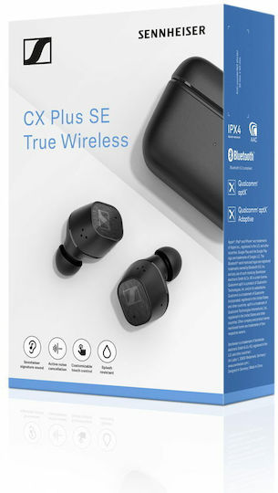 Sennheiser CX Plus SE In-ear Bluetooth Handsfree Ακουστικά με Θήκη Φόρτισης Matt Black