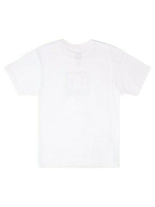 DC Square Star Fill Men's Short Sleeve Blouse Polo White