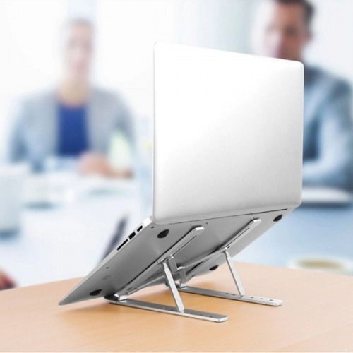 Μεταλλική Πτυσσόμενη Βάση για Laptop Ασημί